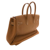 エルメス HERMES バーキン35 □D刻 ゴールド×ゴールド金具 トゴ ユニセックス ハンドバッグ