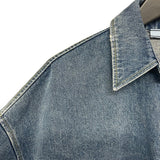 プラダ PRADA トライアングルロゴデニムシャツジャケット 3FC036 ブルー コットン メンズ デニムジャケット