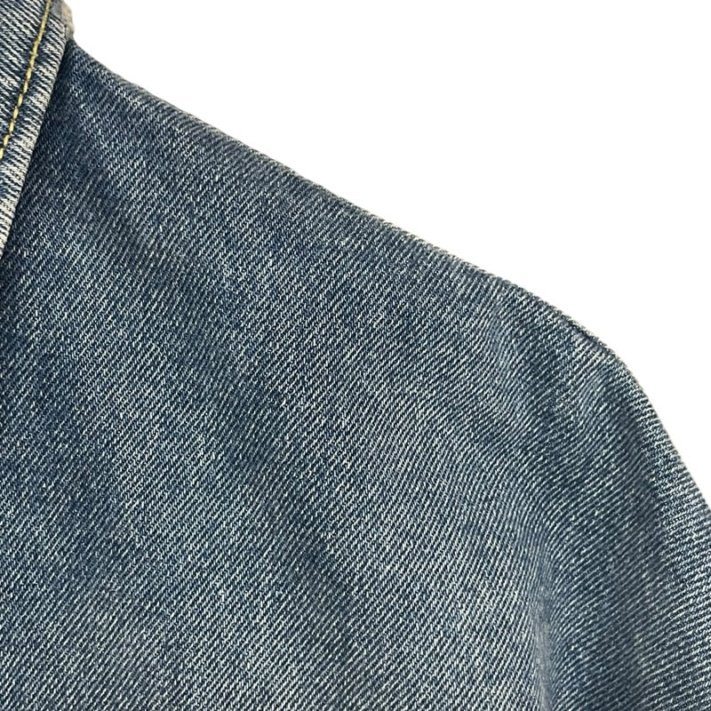 プラダ PRADA トライアングルロゴデニムシャツジャケット 3FC036 ブルー コットン メンズ デニムジャケット