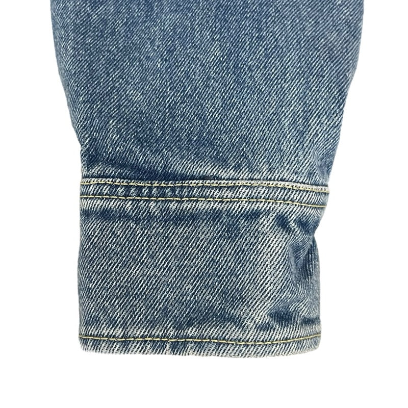 プラダ PRADA トライアングルロゴデニムシャツジャケット 3FC036 ブルー コットン メンズ デニムジャケット