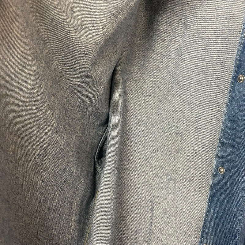 プラダ PRADA トライアングルロゴデニムシャツジャケット 3FC036 ブルー コットン メンズ デニムジャケット