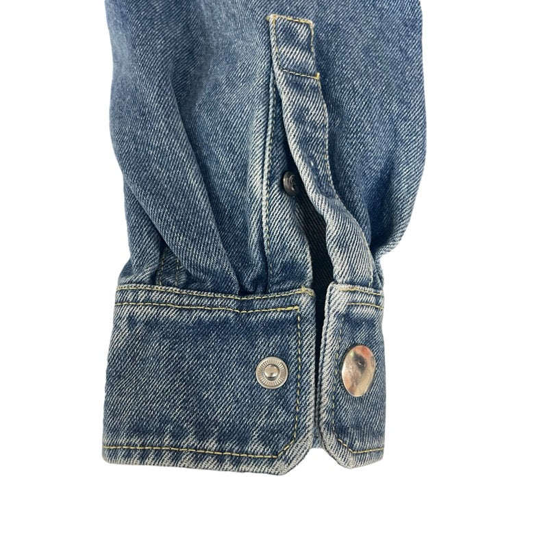 プラダ PRADA トライアングルロゴデニムシャツジャケット 3FC036 ブルー コットン メンズ デニムジャケット