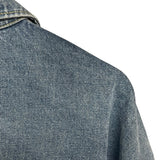 プラダ PRADA トライアングルロゴデニムシャツジャケット 3FC036 ブルー コットン メンズ デニムジャケット