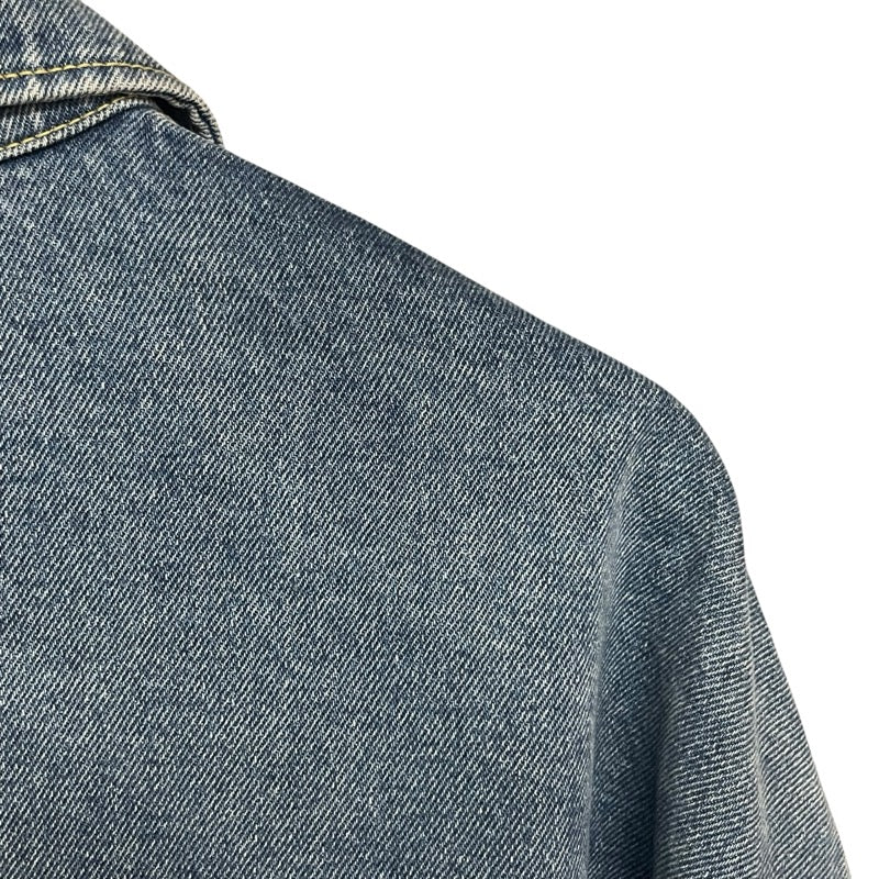 プラダ PRADA トライアングルロゴデニムシャツジャケット 3FC036 ブルー コットン メンズ デニムジャケット