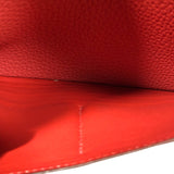 エルメス HERMES ドゴンロングジップ D刻印 ルージュピヴォワンヌ トゴ レディース 長財布