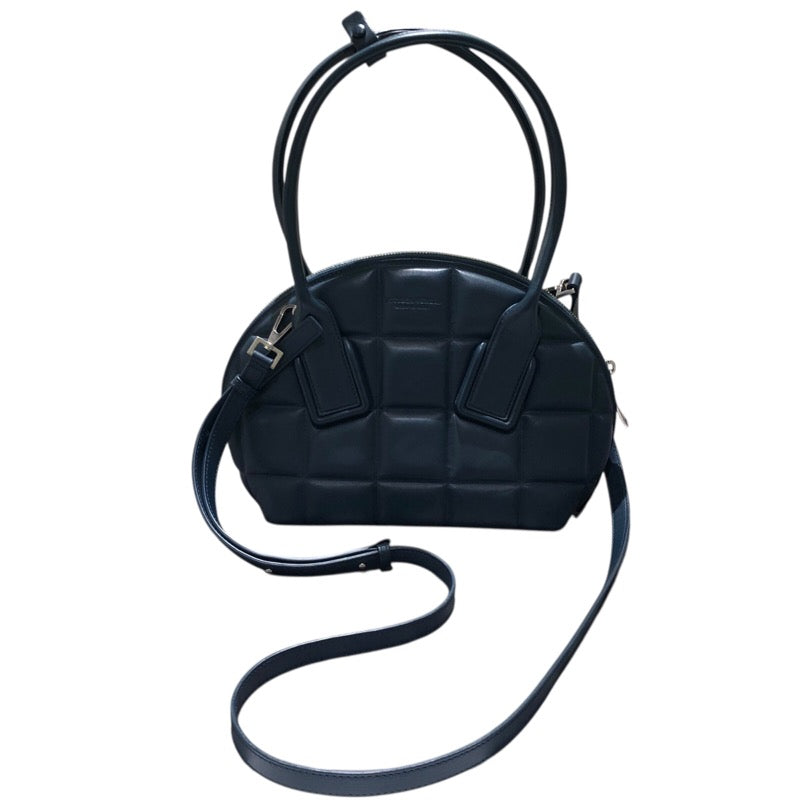 ボッテガ・ヴェネタ BOTTEGA VENETA ザ・スウープ 592858 ネイビー レザー レディース ハンドバッグ