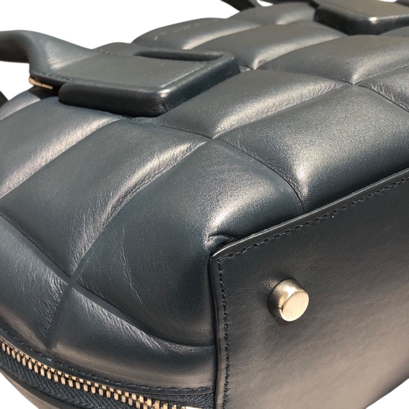 ボッテガ・ヴェネタ BOTTEGA VENETA ザ・スウープ 592858 ネイビー レザー レディース ハンドバッグ