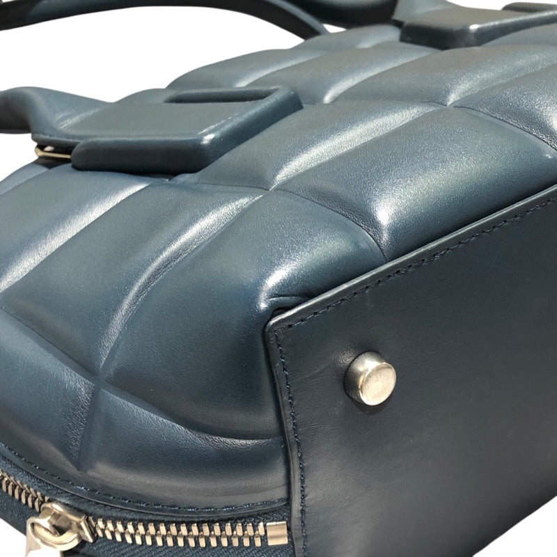 ボッテガ・ヴェネタ BOTTEGA VENETA ザ・スウープ 592858 ネイビー レザー レディース ハンドバッグ