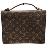 ルイ・ヴィトン LOUIS VUITTON モンソー M51185 ブラウン PVCコーティングキャンバス モノグラム キャンバス レディース ハンドバッグ