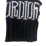 クリスチャン・ディオール Christian Dior x SHAWN STUSSY フラワー刺繍ニットパーカー 033M627AT168 ブラック ウール メンズ パーカー