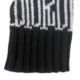 クリスチャン・ディオール Christian Dior x SHAWN STUSSY フラワー刺繍ニットパーカー 033M627AT168 ブラック ウール メンズ パーカー