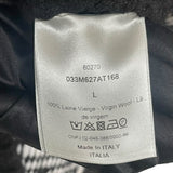 クリスチャン・ディオール Christian Dior x SHAWN STUSSY フラワー刺繍ニットパーカー 033M627AT168 ブラック ウール メンズ パーカー