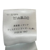 クリスチャン・ディオール Christian Dior x SHAWN STUSSY フラワー刺繍ニットパーカー 033M627AT168 ブラック ウール メンズ パーカー