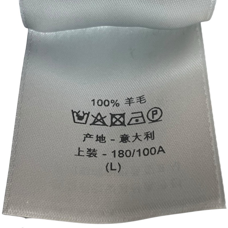 クリスチャン・ディオール Christian Dior x SHAWN STUSSY フラワー刺繍ニットパーカー 033M627AT168 ブラック ウール メンズ パーカー