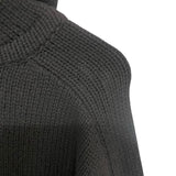 クリスチャン・ディオール Christian Dior x SHAWN STUSSY フラワー刺繍ニットパーカー 033M627AT168 ブラック ウール メンズ パーカー