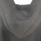 クリスチャン・ディオール Christian Dior x SHAWN STUSSY フラワー刺繍ニットパーカー 033M627AT168 ブラック ウール メンズ パーカー