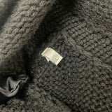 クリスチャン・ディオール Christian Dior x SHAWN STUSSY フラワー刺繍ニットパーカー 033M627AT168 ブラック ウール メンズ パーカー