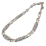 ルイ・ヴィトン LOUIS VUITTON ネックレス LV プレスティージュ シルバー メタル/ラインストーン アクセサリー