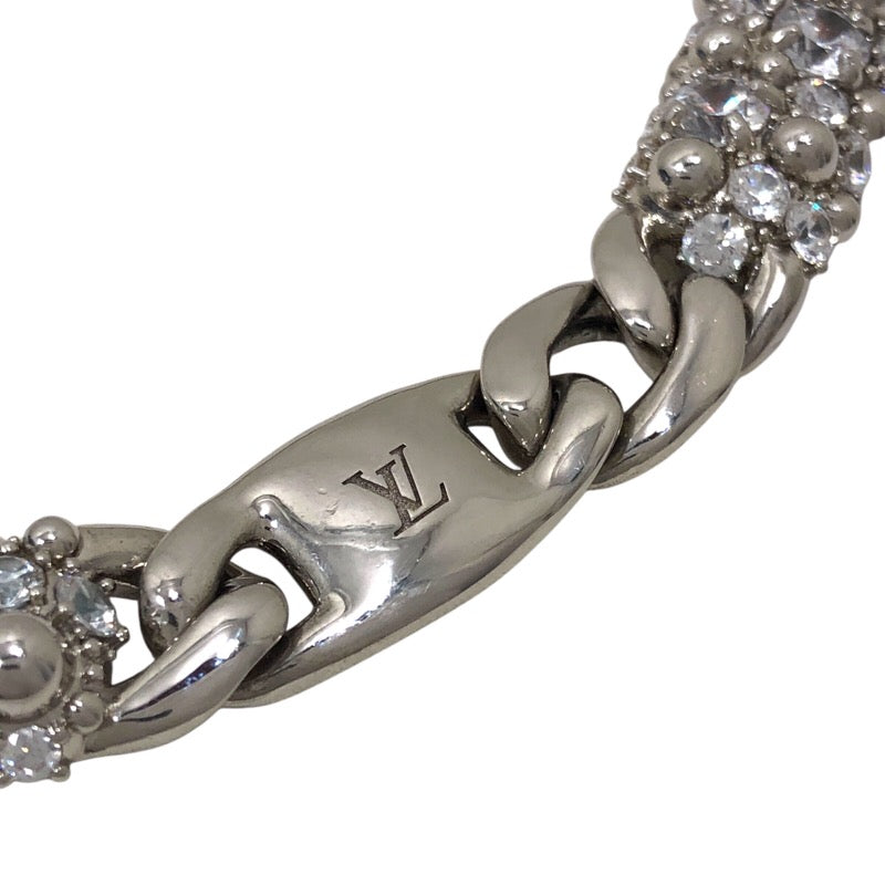 ルイ・ヴィトン LOUIS VUITTON ネックレス LV プレスティージュ シルバー メタル/ラインストーン アクセサリー
