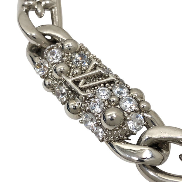 ルイ・ヴィトン LOUIS VUITTON ネックレス LV プレスティージュ シルバー メタル/ラインストーン アクセサリー