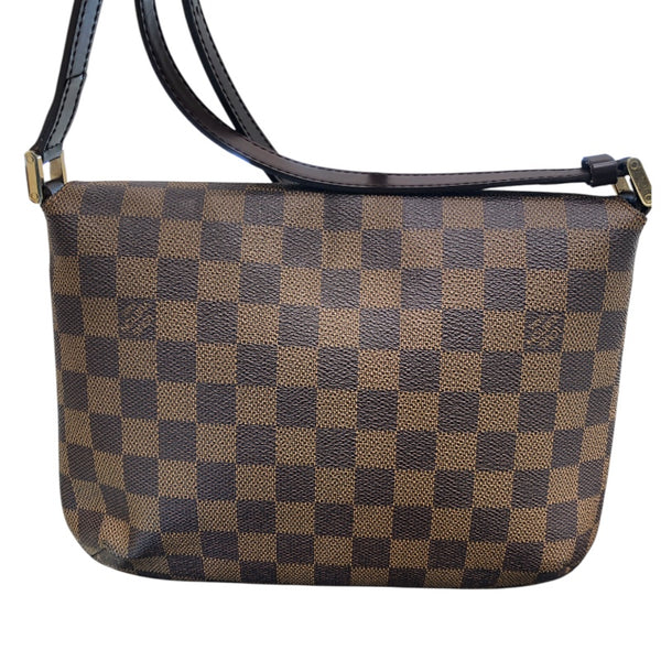 ルイ・ヴィトン LOUIS VUITTON ミュゼット・タンゴ ロング N51255 ブラウン ダミエキャンバス レディース ショルダーバッグ
