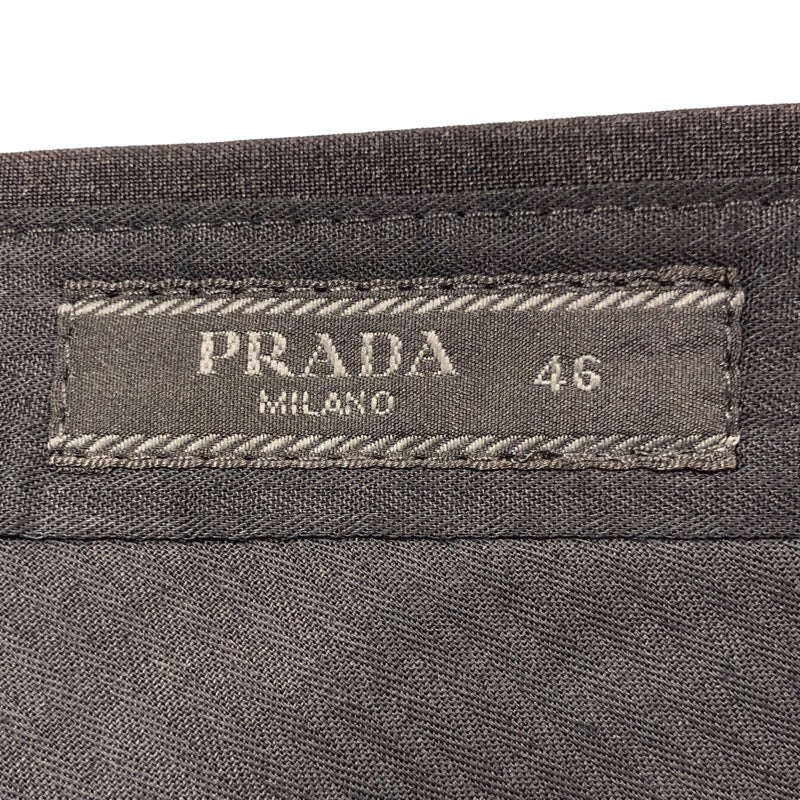プラダ PRADA スラックスパンツ DNA955 グレー ウール メンズ パンツ