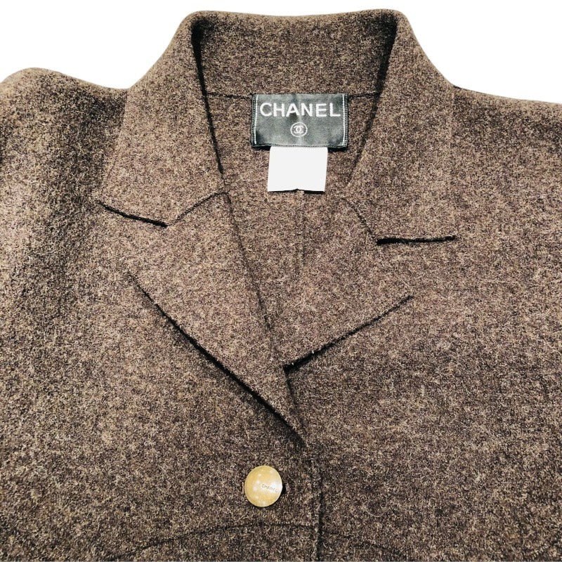 シャネル CHANEL ウールロングコート P14217 ウール レディース その他アウター