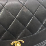 シャネル CHANEL ダイアナ22 AO1164 ブラック×ゴールド金具 カーフスキン ショルダーバッグ
