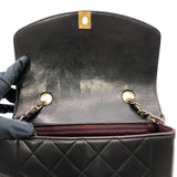 シャネル CHANEL ダイアナ22 AO1164 ブラック×ゴールド金具 カーフスキン ショルダーバッグ