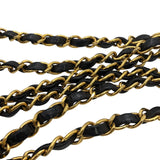 シャネル CHANEL ダイアナ22 AO1164 ブラック×ゴールド金具 カーフスキン ショルダーバッグ