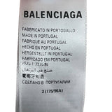 バレンシアガ BALENCIAGA BE NICEプリントダメージ加工パーカー ベージュ コットン メンズ パーカー