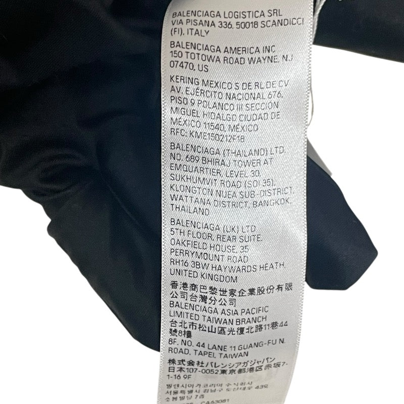 バレンシアガ BALENCIAGA BE NICEプリントダメージ加工パーカー ベージュ コットン メンズ パーカー