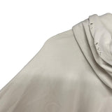 バレンシアガ BALENCIAGA BE NICEプリントダメージ加工パーカー ベージュ コットン メンズ パーカー