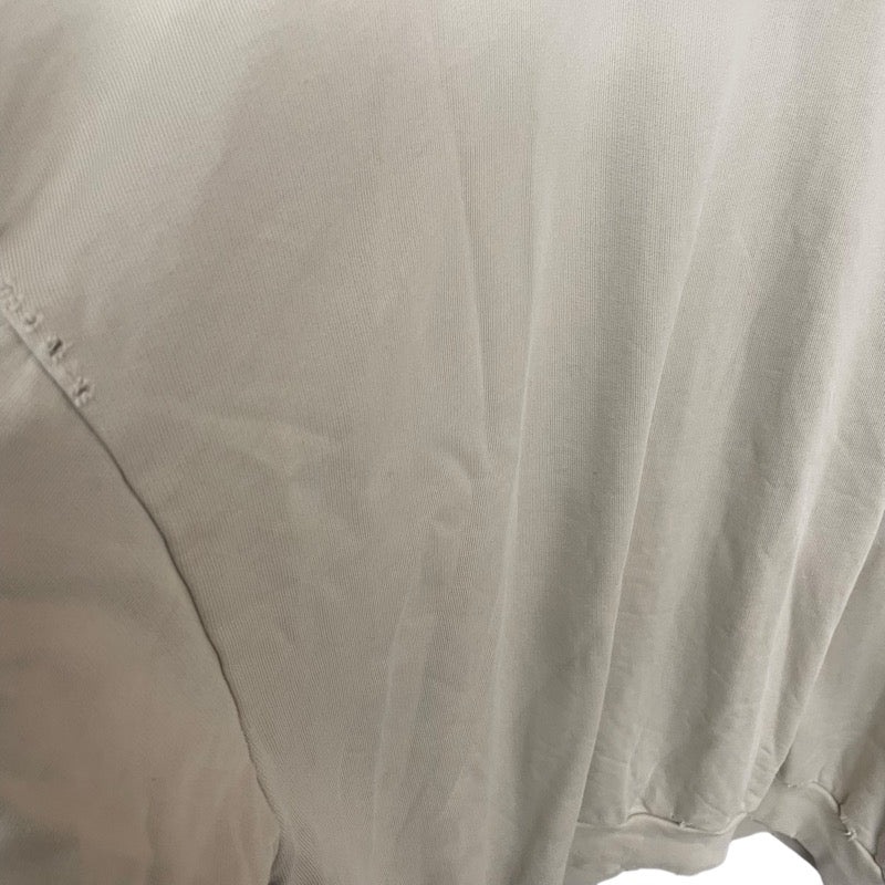 バレンシアガ BALENCIAGA BE NICEプリントダメージ加工パーカー ベージュ コットン メンズ パーカー