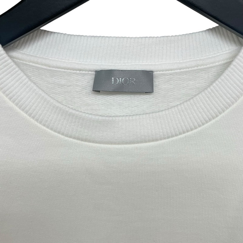 クリスチャン・ディオール Christian Dior x KAWS BEE刺繍スウェットシャツ 923J622B0531 ホワイト コットン レディース スウェット