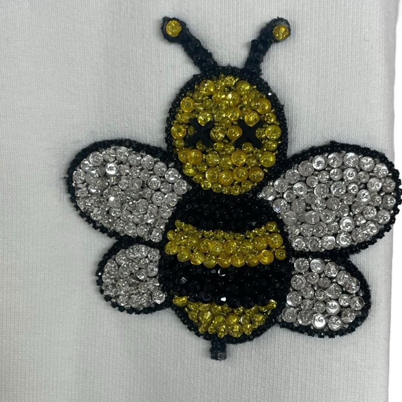 クリスチャン・ディオール Christian Dior x KAWS BEE刺繍スウェットシャツ 923J622B0531 ホワイト コットン レディース スウェット