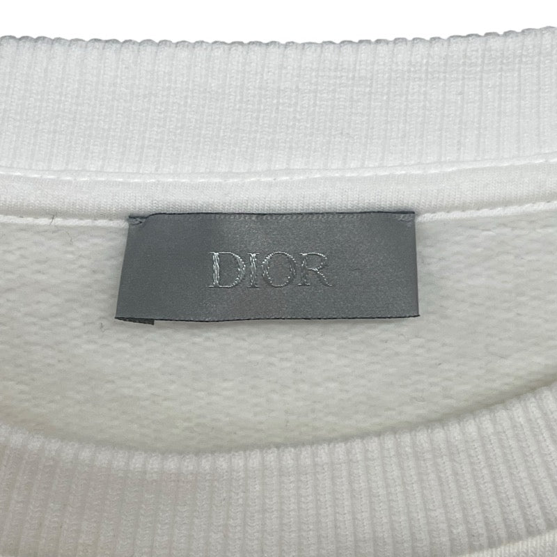 クリスチャン・ディオール Christian Dior x KAWS BEE刺繍スウェットシャツ 923J622B0531 ホワイト コットン レディース スウェット