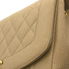 シャネル CHANEL ダイアナ25 A01165 ベージュ×ゴールド金具 キャビアスキン レディース ショルダーバッグ