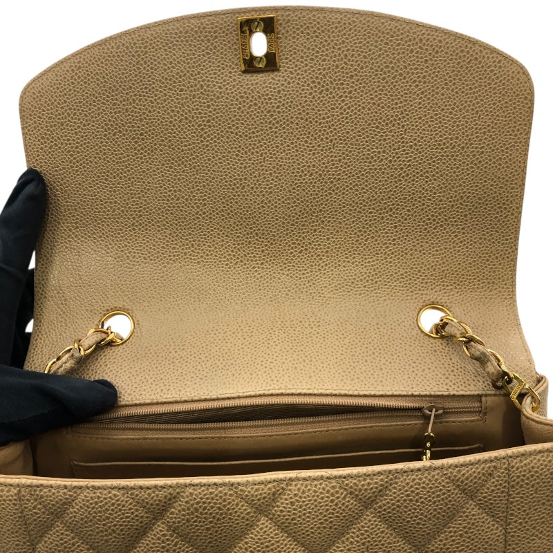 シャネル CHANEL ダイアナ25 A01165 ベージュ×ゴールド金具 キャビアスキン レディース ショルダーバッグ シャネル CHANEL ダイアナ25 A01165 ベージュ×ゴールド金具 キャビア