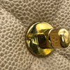 シャネル CHANEL ダイアナ25 A01165 ベージュ×ゴールド金具 キャビアスキン レディース ショルダーバッグ