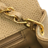 シャネル CHANEL ダイアナ25 A01165 ベージュ×ゴールド金具 キャビアスキン レディース ショルダーバッグ