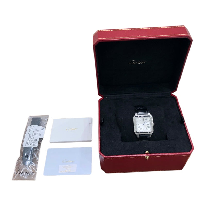 カルティエ Cartier ｻﾝﾄｽ ﾃﾞｭﾓﾝ LM WSSA0022 シルバー ステンレス