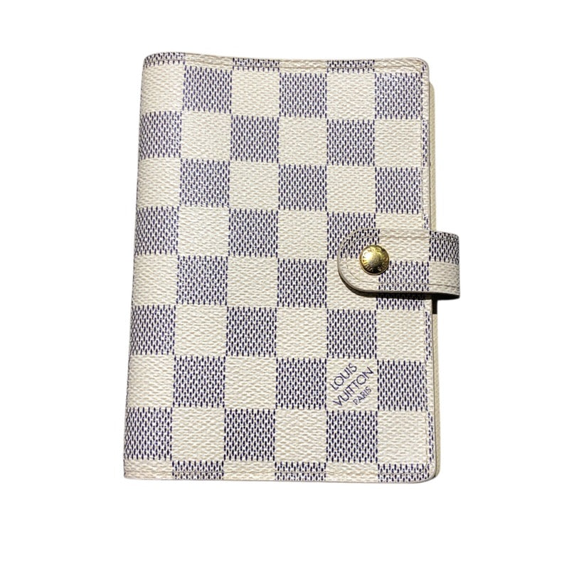 ルイ・ヴィトン LOUIS VUITTON アジェンダPM R20706 ダミエアズール ダミエアズール ユニセックス 手帳カバー