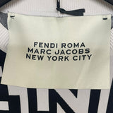 フェンディ FENDI x MARC JACOBS 総柄ニットカットソー FZX960 ホワイト ナイロン メンズ カットソー