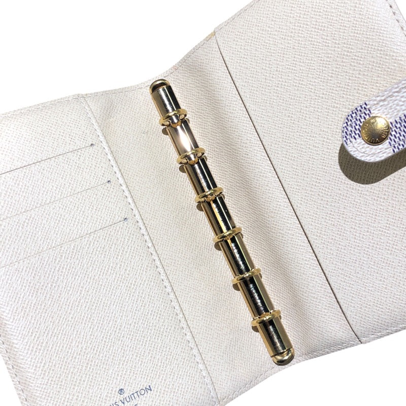 ルイ・ヴィトン LOUIS VUITTON アジェンダPM R20706 ダミエアズール ダミエアズール ユニセックス 手帳カバー