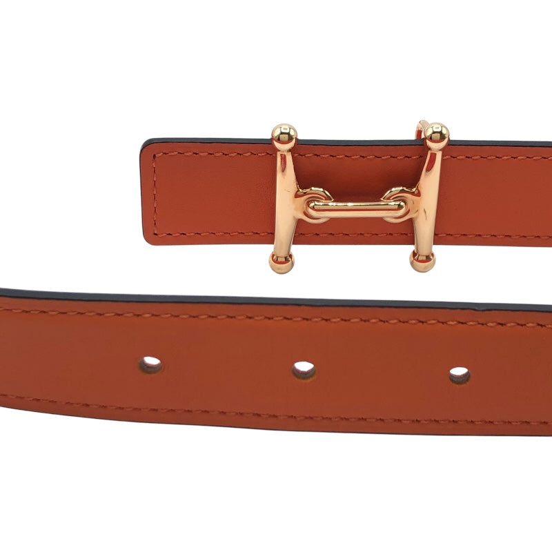 エルメス HERMES モールHベルト80cm U刻 オレンジ・ローズ
