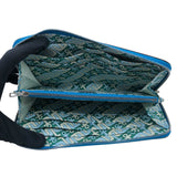 エルメス HERMES アザップロングシルクイン W刻 ブルーフリーダ　SV金具 エバーカラー レディース 長財布