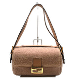 フェンディ FENDI Wフェイスショルダー 8BR794 ベージュ ファー レディース ショルダーバッグ