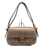 フェンディ FENDI Wフェイスショルダー 8BR794 ベージュ ファー レディース ショルダーバッグ