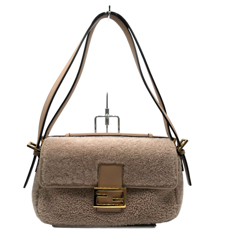 フェンディ FENDI Wフェイスショルダー 8BR794 ベージュ ファー